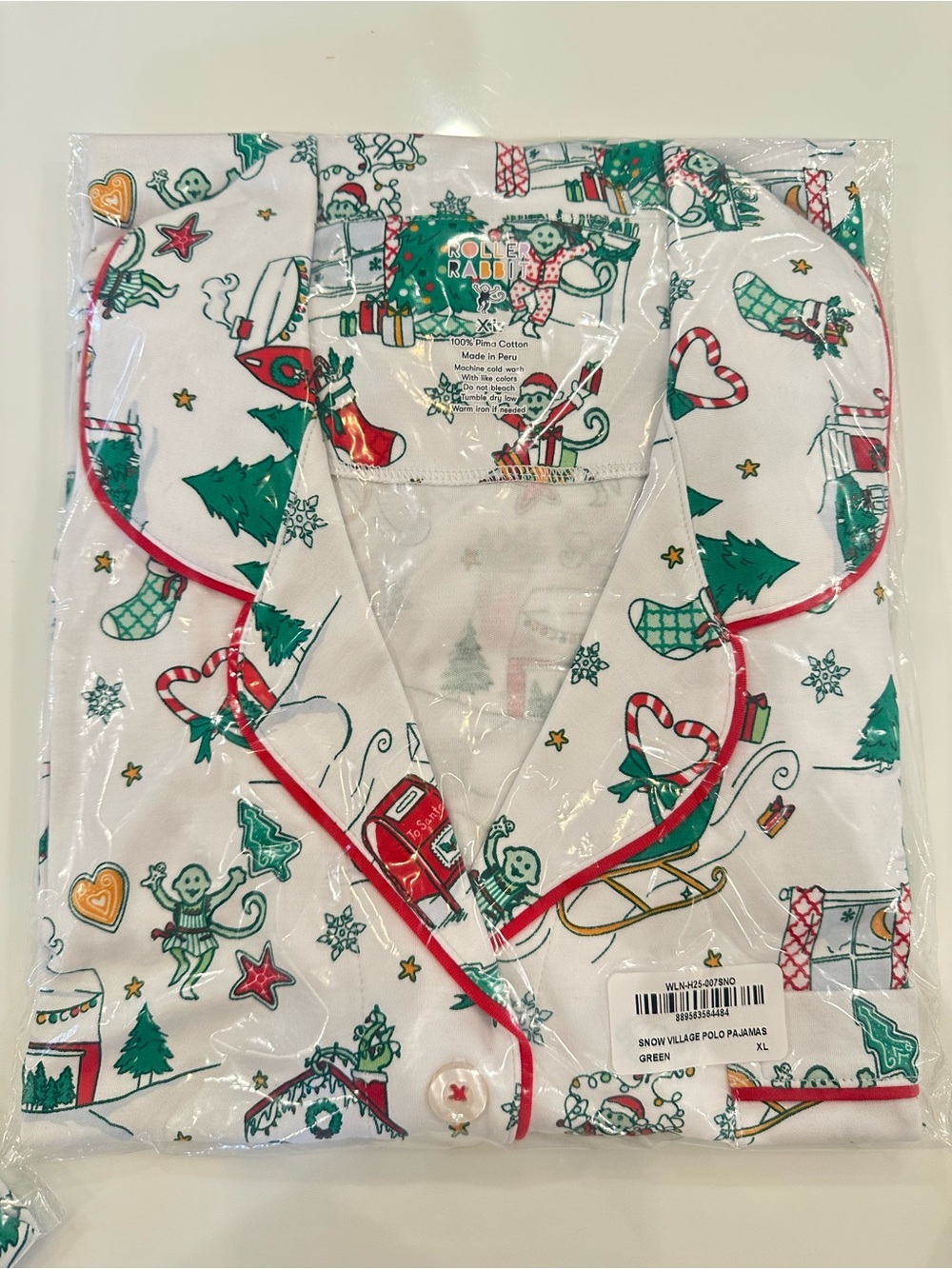 Roller Rabbit Snow Village Polo Pajama Set